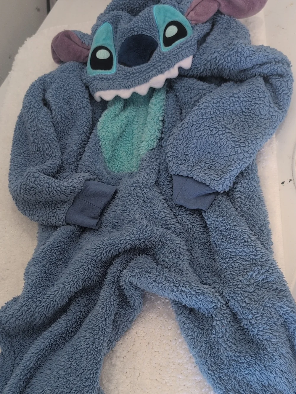 Kids Blue Stitch Plush One-Piece